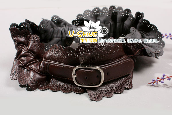 Coffee fashion belt female decoration camel brown wide elastic belt vintage tan leather cummerbund y719