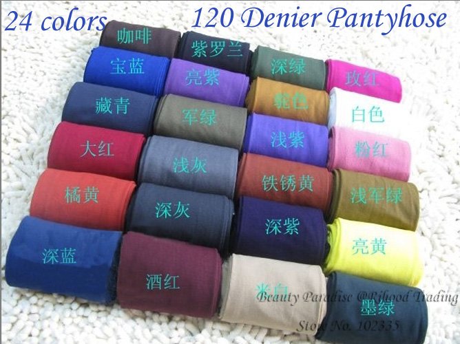 color 120 Denier pantyhose  candy stockings velvet socks 2012 spring summer hotselling accessories antiradiation