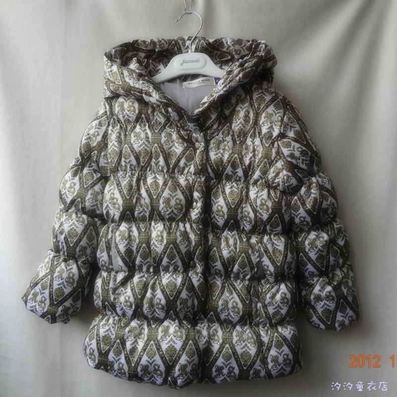 Color block cotton-padded jacket
