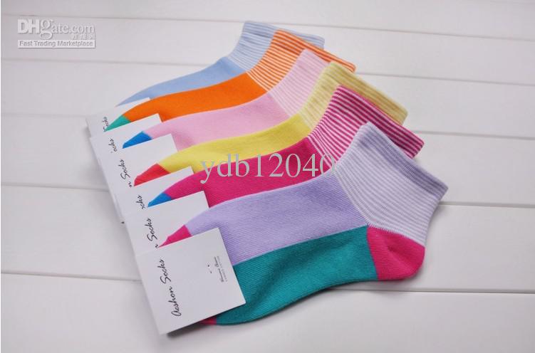Color block decoration fashion socks pile of pile of socks combed cotton socks 100% cotton s303