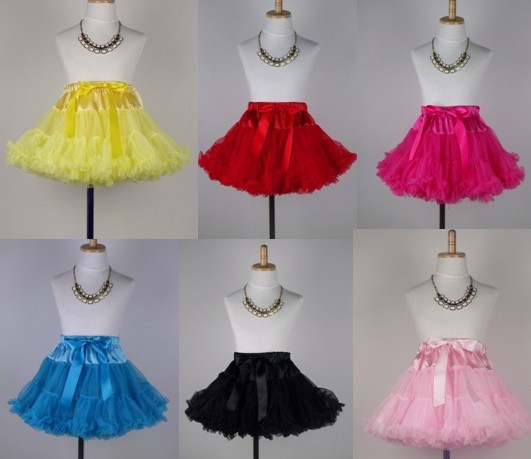 Colorful baby  kids chiffon fluffy pettiskirts and tutu Girls summer skirts dance wear   Free shipping