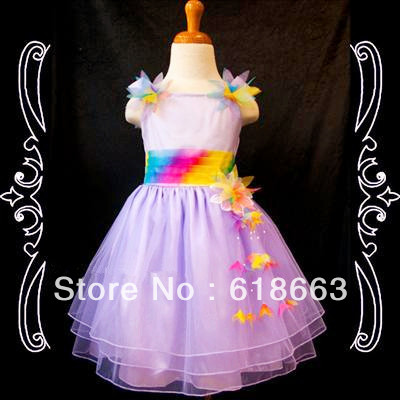 Colorful!!Cute Best selling Real Images Tank Organza  flower Ball Gown Fashion Wholesale flower girl dress for babies