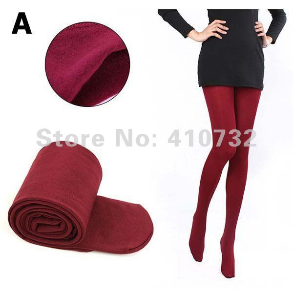 Colorful Opaque Thicker Warm Women Pantyhose Stockings Tights, 8 Colours - Free Shipping