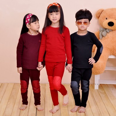 Colorful pig children's clothing male child female child 2012 plus velvet thickening child thermal underwear set f-5053