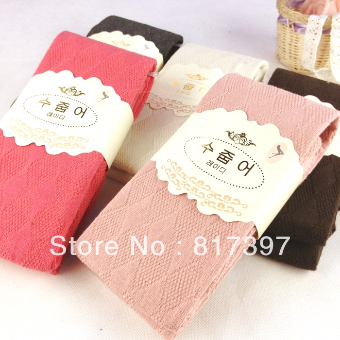 Combed cotton pantyhose 100% cotton legging socks step pants autumn and winter