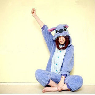 Comfortable coral fleece fabric animal one piece lounge sleepwear bodysuit
