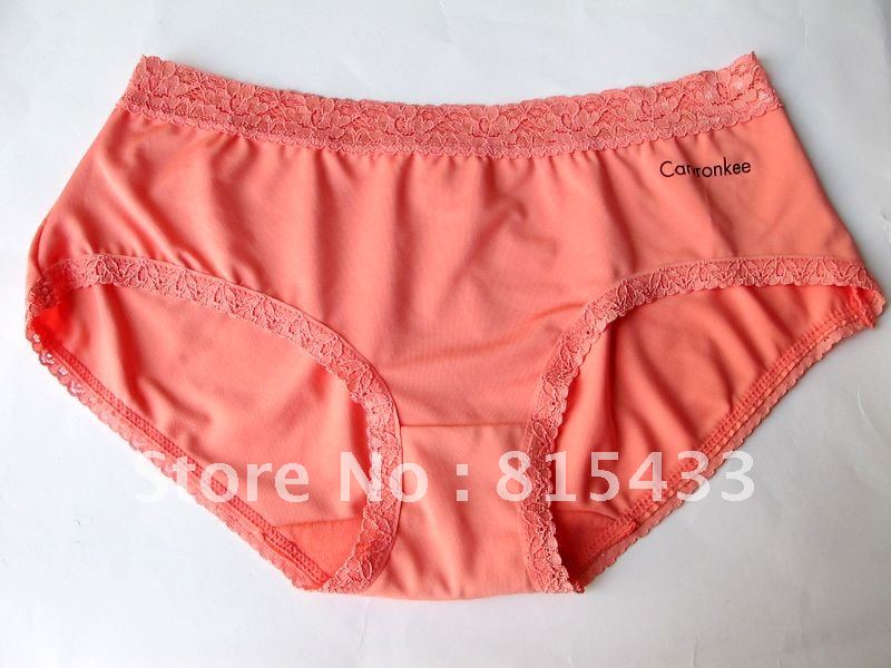 Comfortable Rose Translucent Panties Underwear Full Lace