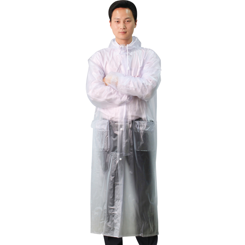 Compound casual fashion trench transparent yarn ultra elastic electric bicycle raincoat poncho