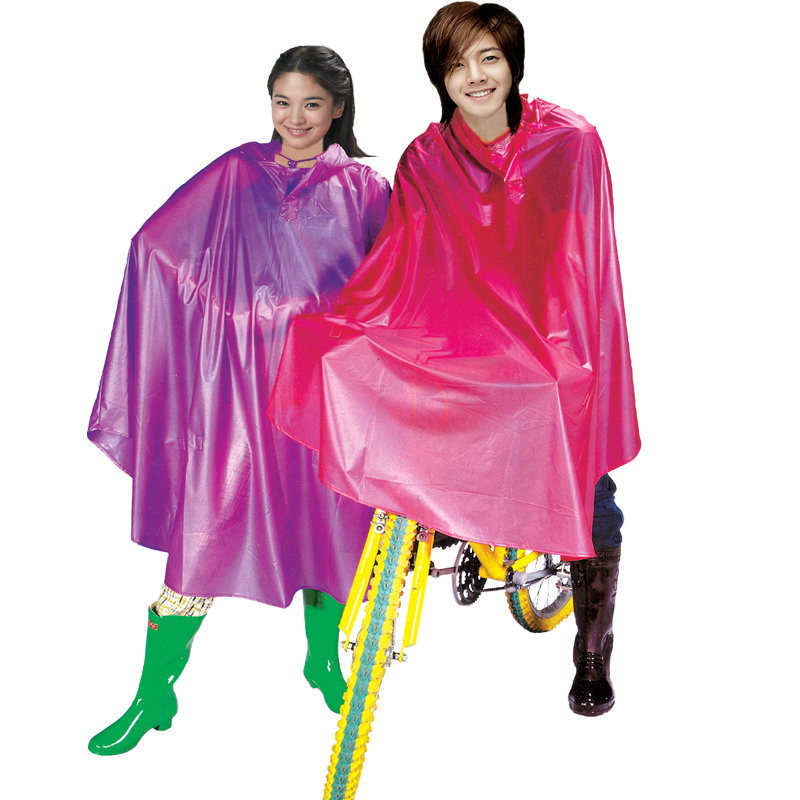 Compound pearlizing bicycle raincoat broadened soft drinks windproof bicycle poncho translucent ultra elastic