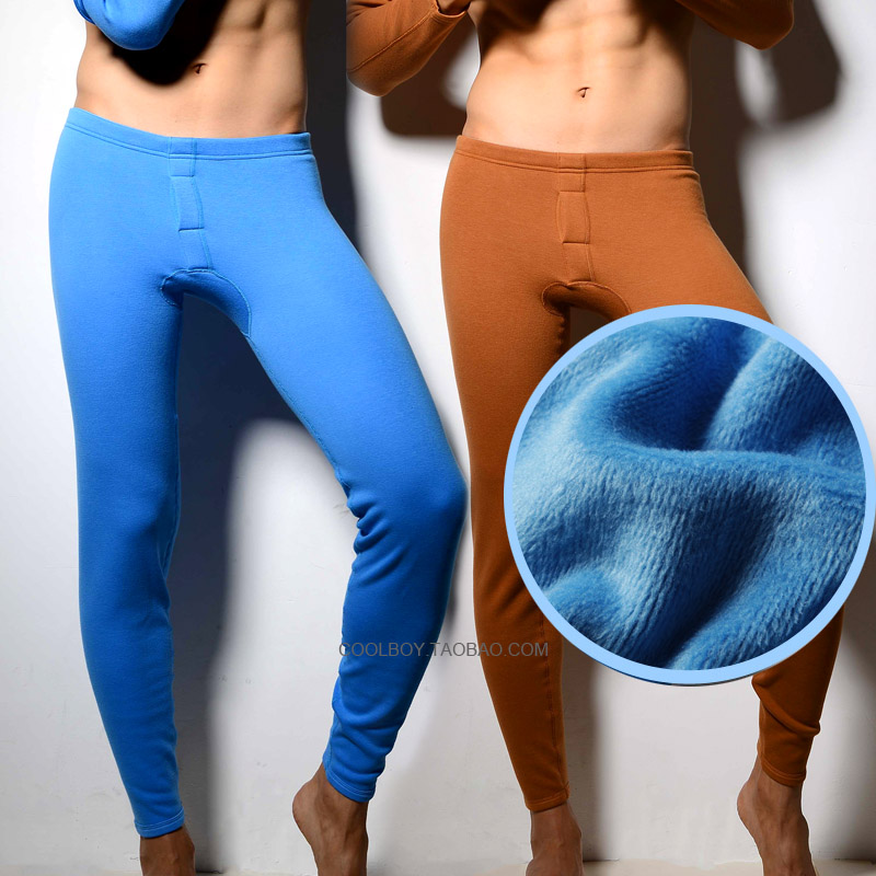 Consmile underwear intouch low-waist plus velvet thickening thermal underwear male warm pants