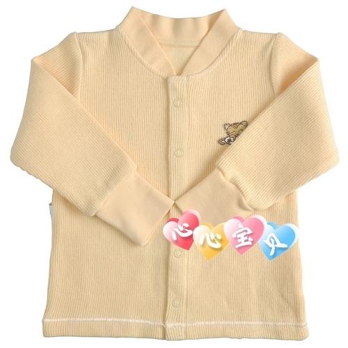 Cool spring and autumn baby sanded baby underwear a203-006-4 child cotton sweater double-breasted top