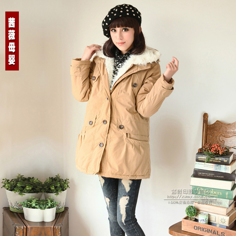 Cool unisex massifs maternity wadded jacket cotton-padded jacket outerwear maternity clothing maternity winter 2012