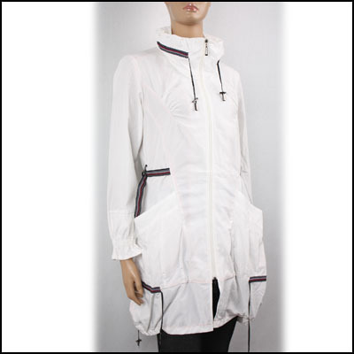 Cop.copine women Stylish thin Windbreaker coat  SAMSON  white size T36 NWT  * 3811