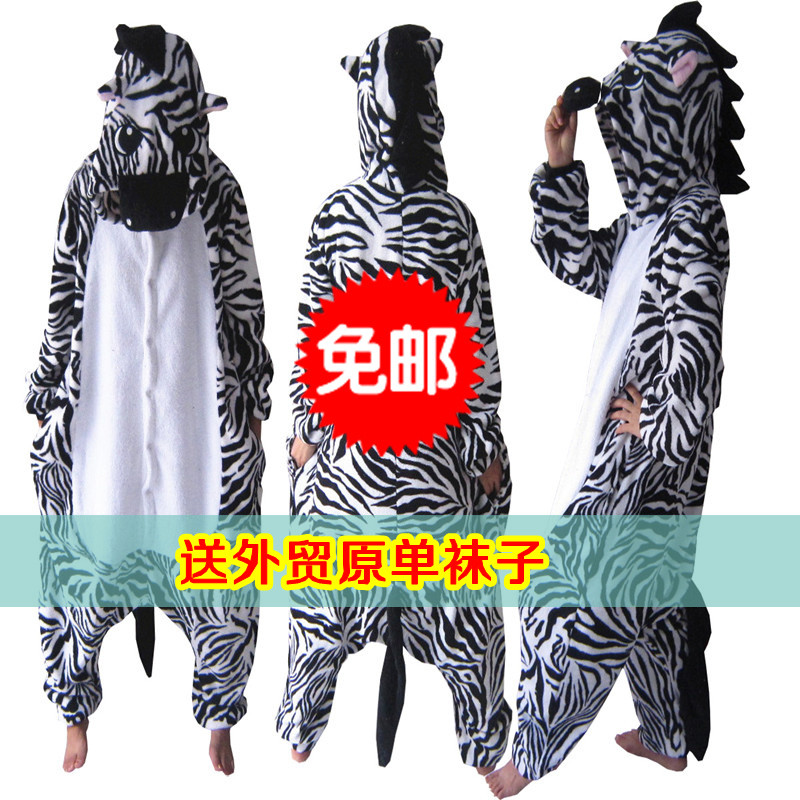 Coral fleece cartoon animal one piece sleepwear long-sleeve lounge autumn and winter