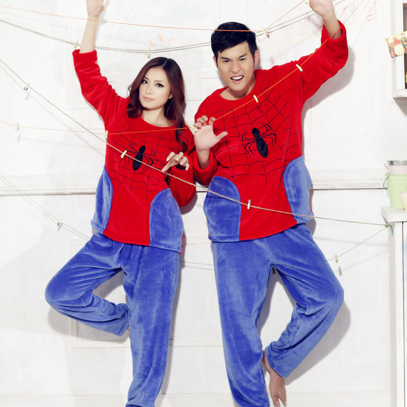 Coral fleece sleepwear winter lovers sleepwear long-sleeve flannel sleepwear thickening lounge