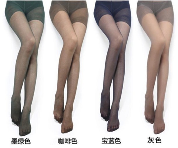 Core wire shift up thin paragraph Skinny sexy pantyhose 4 color,fashion women tights Silk stockings