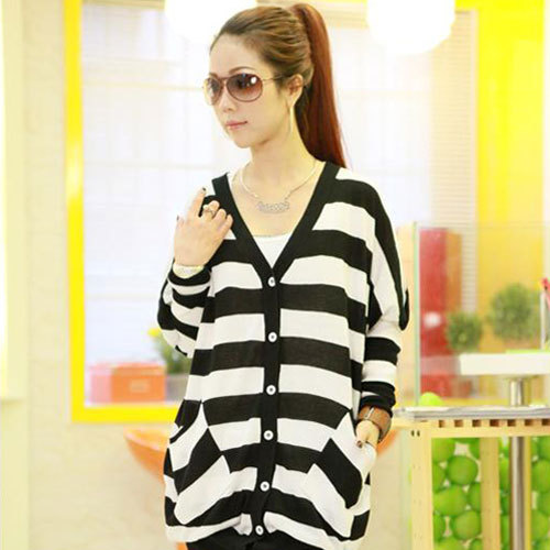 CoreaWomens Ladies Casual Loose  Knit Coat Top Sweater Cardigan 4 colors # L03467