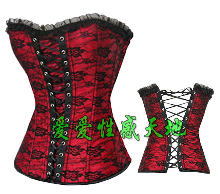 Corselets vest bone clothing quality royal shapewear sexy shaper sexy corset red 2163