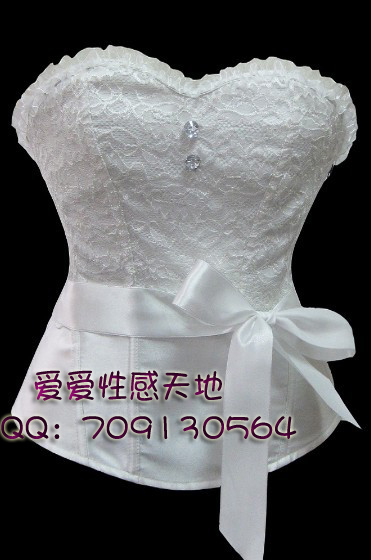 Corset bra vest bone clothing quality luxury royal shapewear sexy shaper white 3609