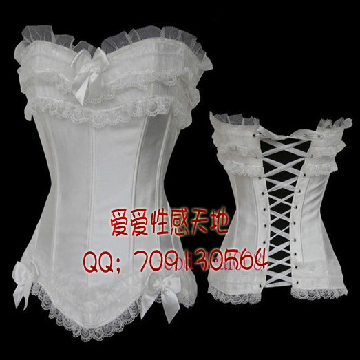 Corset bra vest bone clothing quality royal shapewear sexy shaper white 070