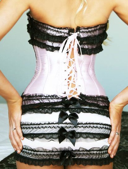 Corset Dress Night Club Dancer Dress Performance Palace Corset Bust Underwear Q5061