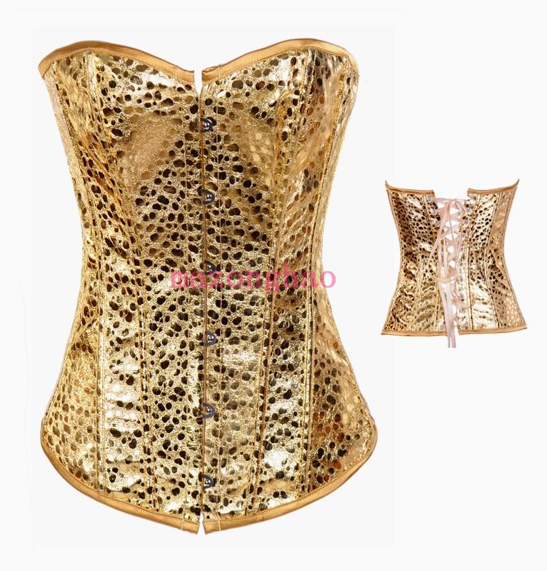 Corset gold bling sexy cummerbund tiebelt royal shapewear vest shaper free shipping