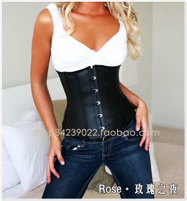Corset leather royal corset vest body shaping waist cummerbund belt clip abdomen drawing belt leather shaper