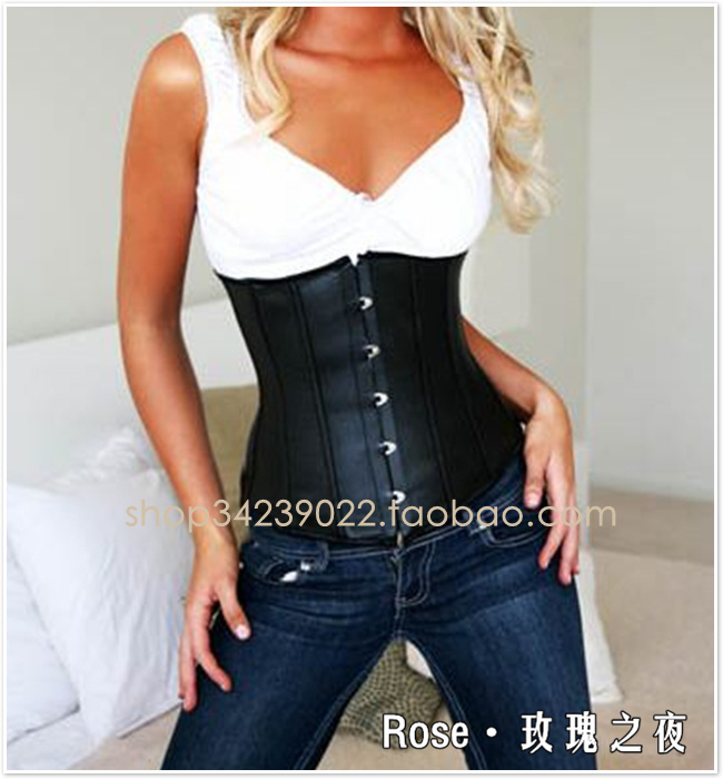 Corset leather royal corset vest body shaping waist cummerbund belt clip abdomen drawing belt leather shaper Corset