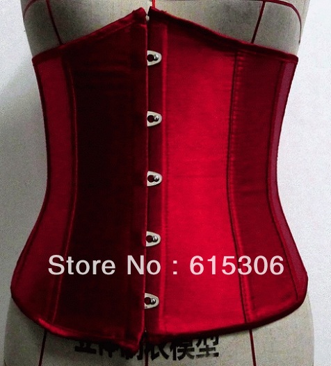 Corset(overbust) Sexy Lingerie (bustier + g-string) satin purple/Red wholesale retail