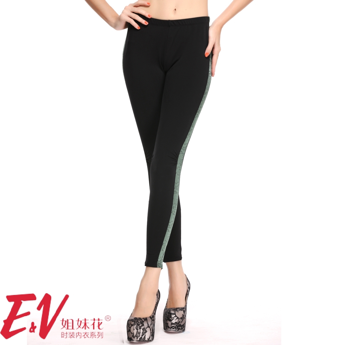 Corset pants slim waist body shaping pants legging warm pants long trousers women's l11825