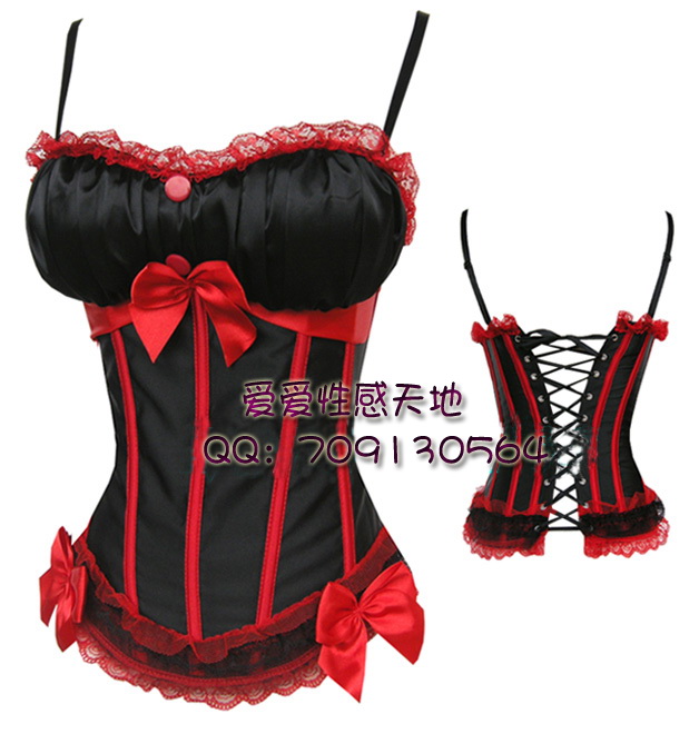 Corset quality royal shapewear sexy shaper spaghetti strap vest black and red 8899