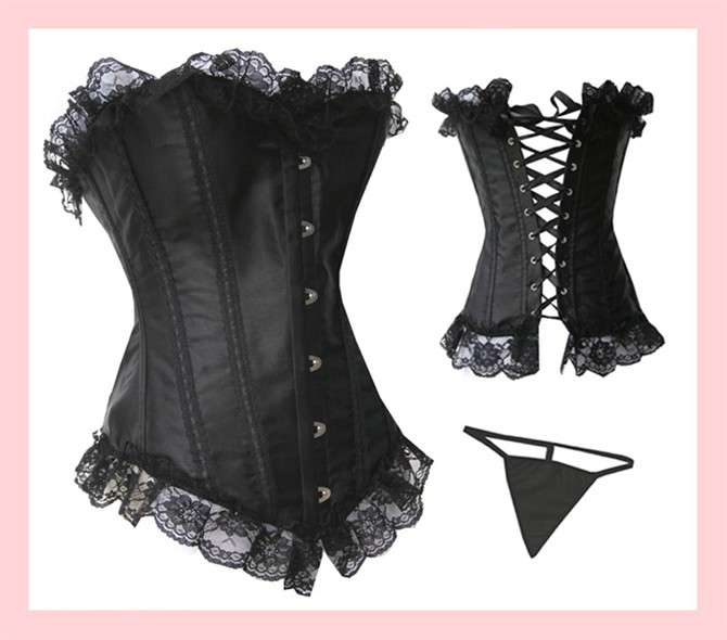 Corset royal body shaping slimming clothes lace shaper beauty care clothing sexy black bra