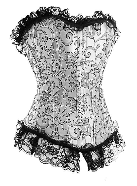 Corset royal shapewear body shaping vest abdomen drawing push up black jacquard lace shaper abdomen drawing