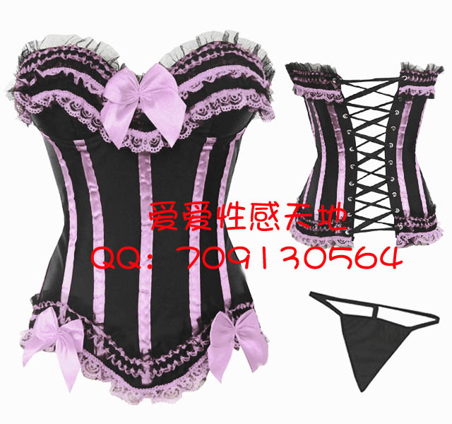 Corset vest gorgeous fashion royal shapewear pink sexy shaper short skirt 068