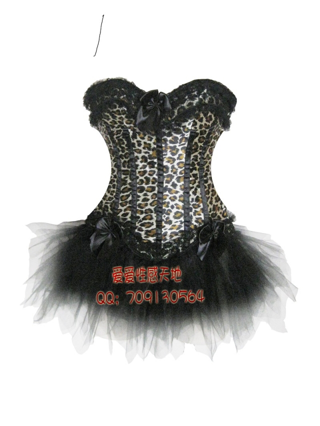 Corset vest gothic fashion royal shapewear sexy shaper tulle dress 068
