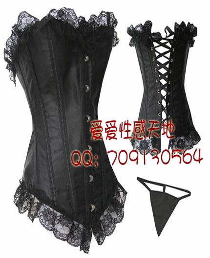 Corset vest quality royal shapewear black lace sexy shaper 036