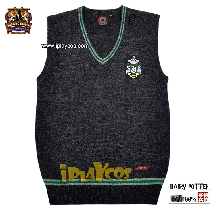 Cosplay clothes vest sweater-Slytherin harry potter