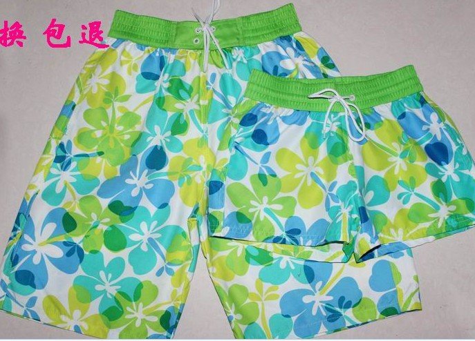 Cotton fruit green lovers beach pants Women shorts casual pants beach pants