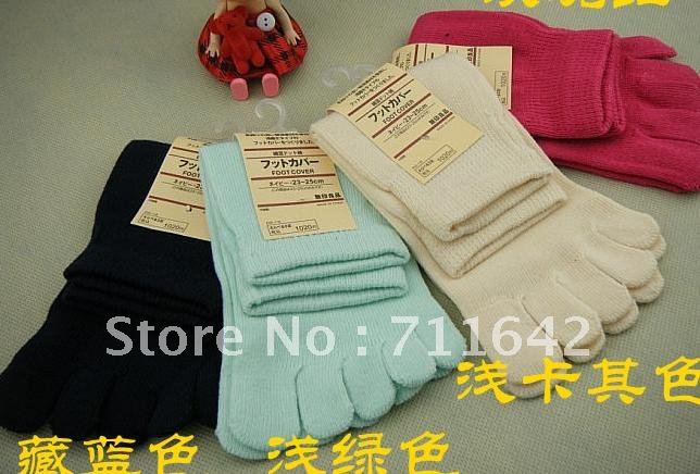 Cotton health socks/man/woman five toe socks