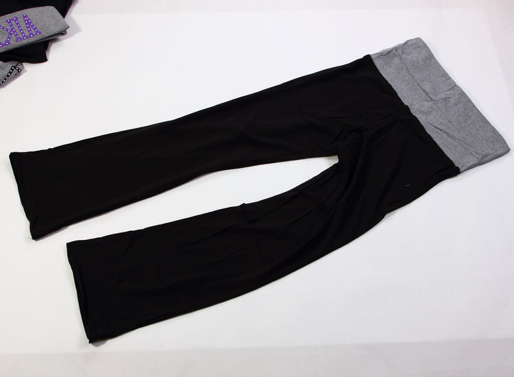 Cotton high in the waist yoga fitness running sports home horn trousers casual pants