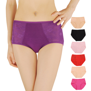 cotton high waist panty breathable comfortable female panties underwear ladies' briefs