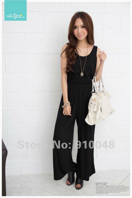 cotton jumpsuit / solid overall / joined bodies clothing / wholesale & retail / free shipping