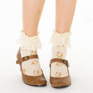 Cotton lace Ms. socks socks cool footwear moisture Sen socks