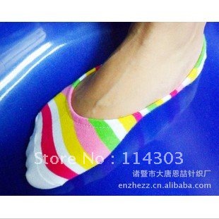 Cotton low cut ped sock, Summer cotton ladies socks 069