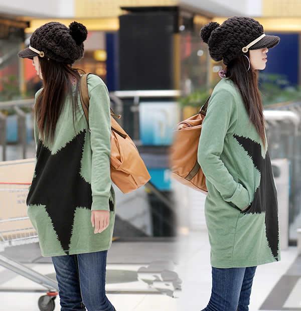 Cotton maternity 100% spring autumn maternity t-shirt top sweatshirt fashion maternity clothing