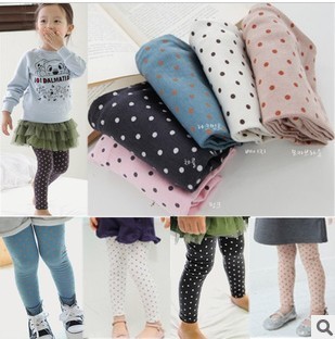 Cotton multicolor cute little leggings in the spring of 2013