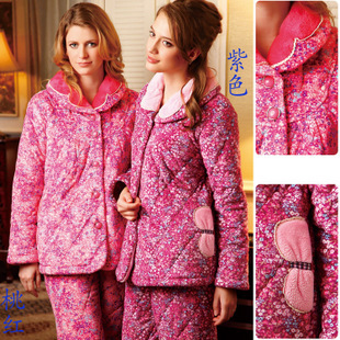 cotton-padded fashion women's thickening cotton-padded lounge set z3662