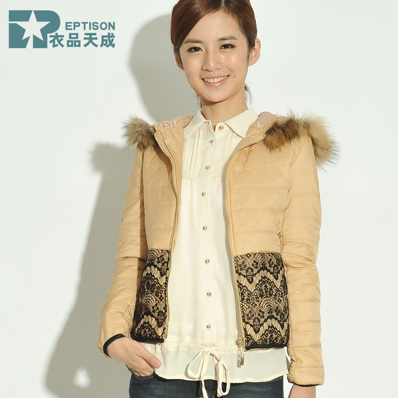 Cotton-padded jacket women outerwear 2012 winter women's with a hood wadded jacket female short design mf001