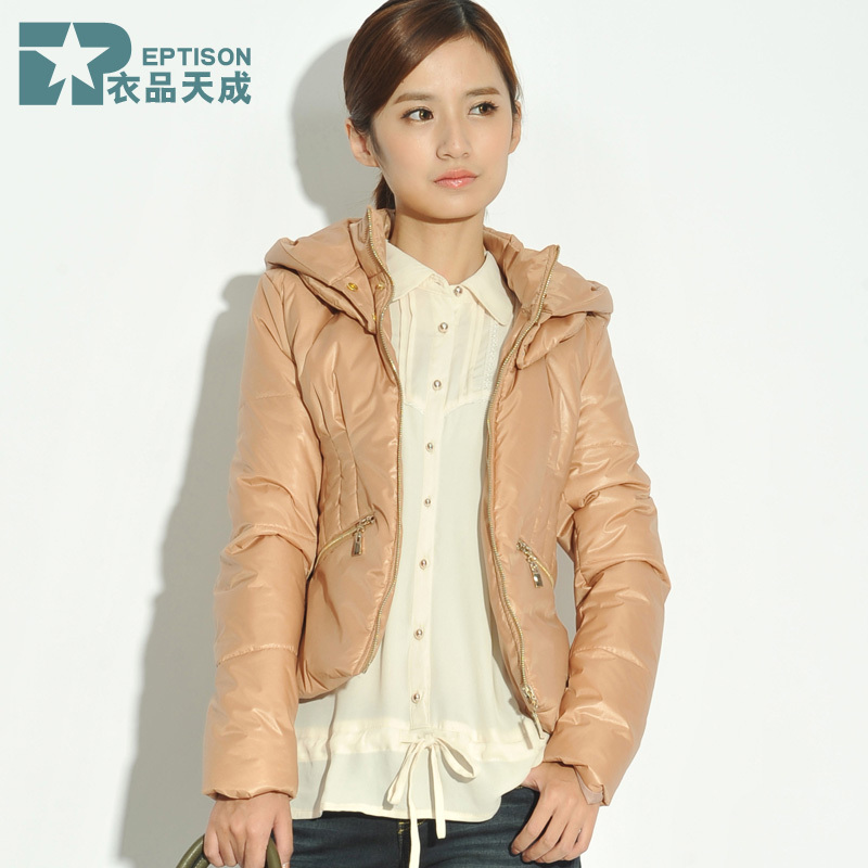 Cotton-padded jacket women outerwear with a hood wadded jacket female short design mf011-33