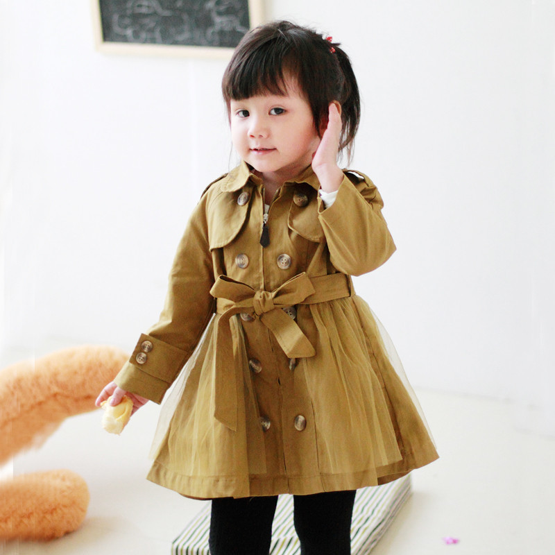 Cotton-padded thickening autumn and winter child overcoat female child trench outerwear children's clothing wadded jacket baby